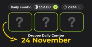 Dropee Daily Combo 24 November - Earn Free Crypto coins - Featured Image