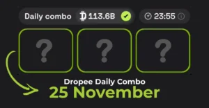 Dropee Daily Combo 25 November - Earn Free Crypto coins - Featured Image