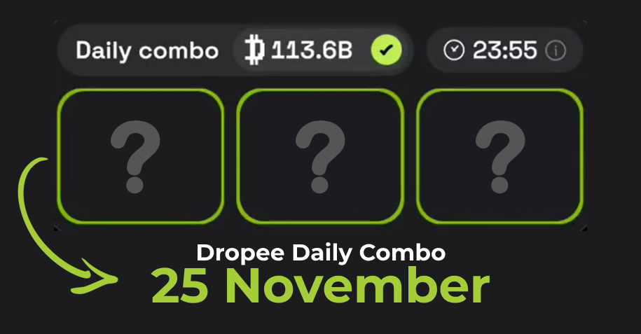 Dropee Daily Combo 25 November - Earn Free Crypto coins - Featured Image