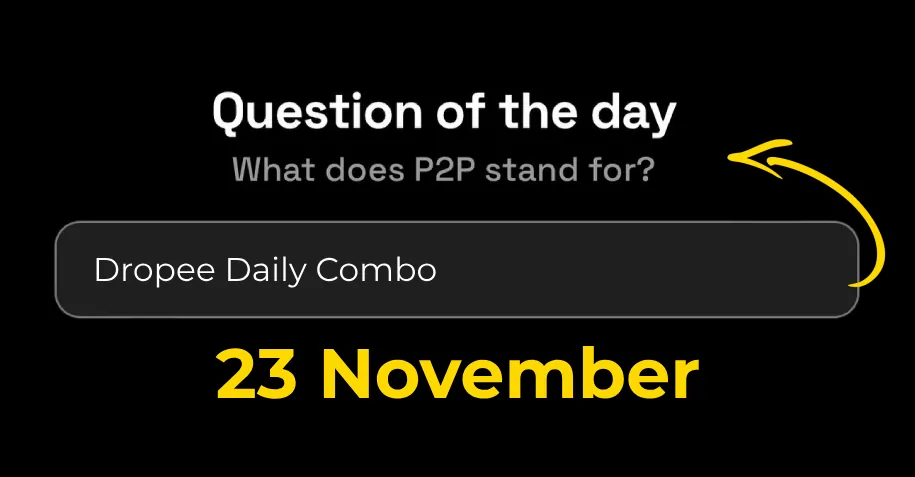 Dropee question of the day 23 November Earn $DRP Coins